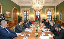 Bratislavada Azərbaycan və Slovakiya prezidentlərinin geniş tərkibdə görüşü olub