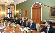 Bratislavada Azərbaycan və Slovakiya prezidentlərinin geniş tərkibdə görüşü olub