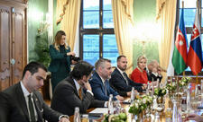 Bratislavada Azərbaycan və Slovakiya prezidentlərinin geniş tərkibdə görüşü olub