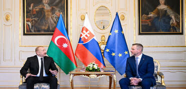 Azərbaycan və Slovakiya prezidentlərinin təkbətək görüşü olub