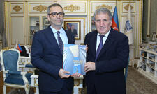 Akademik İsa Həbibbəyli Türkiyənin Yunus Əmrə İnstitutunun başqanı ilə görüşüb