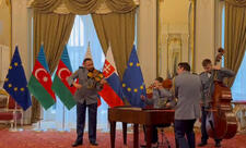 Slovakiya hərbi orkestri “Qurban olum Azərbaycan” mahnısını ifa edib