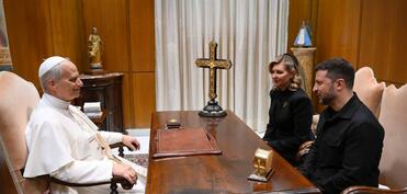 Zelenski İtaliyaya gəlib