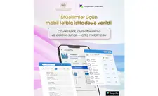 Müəllimlər üçün yeni mobil tətbiq istifadəyə verilib