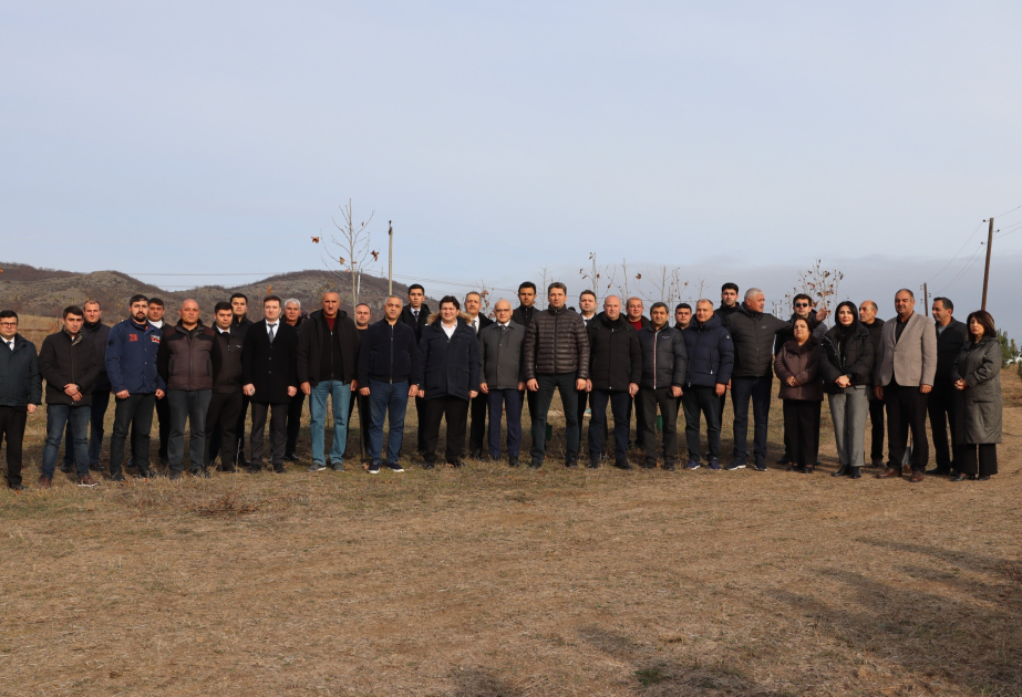 Xocalıda Ulu Öndərin anım günü münasibətilə ağacəkmə aksiyası keçirilib