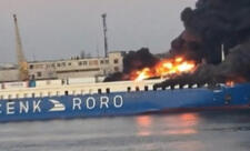 Odessa limanında Türkiyəyə məxsus yük gəmisi vurulub