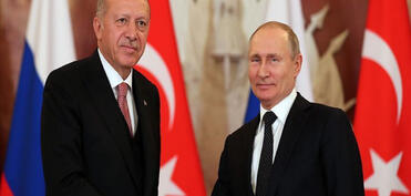 Ərdoğan Aşqabadda Putinlə görüşüb