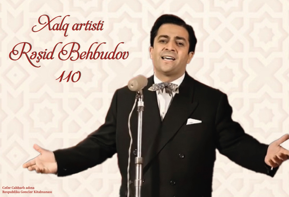 Gənclər Kitabxanasında Xalq artisti Rəşid Behbudovun xatirəsi anılıb