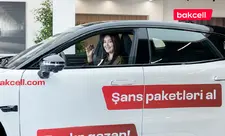 Bakcell lotereyasında 10-cu lüks avtomobil udulub