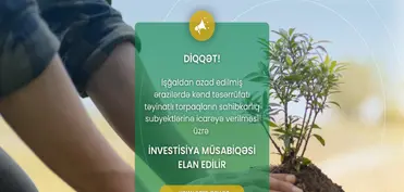 Azad edilmiş ərazilərdəki torpaqlarla bağlı 2-ci investisiya müsabiqəsinə başlanılır