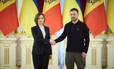 Zelenski Sandu ilə görüşüb