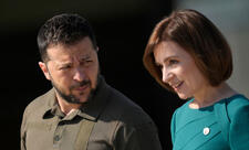 Zelenski Sandu ilə görüşüb