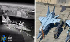 Ukrayna dronları Krım aerodromunda yüz milyon dollarlıq hərbi texnikanı sıradan çıxarıb