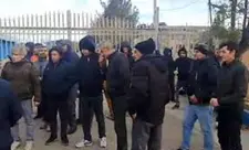 Əbhərli işçilər etiraz aksiyası keçirdilər