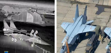 Ukrayna dronları Krım aerodromunda yüz milyon dollarlıq hərbi texnikanı sıradan çıxarıb