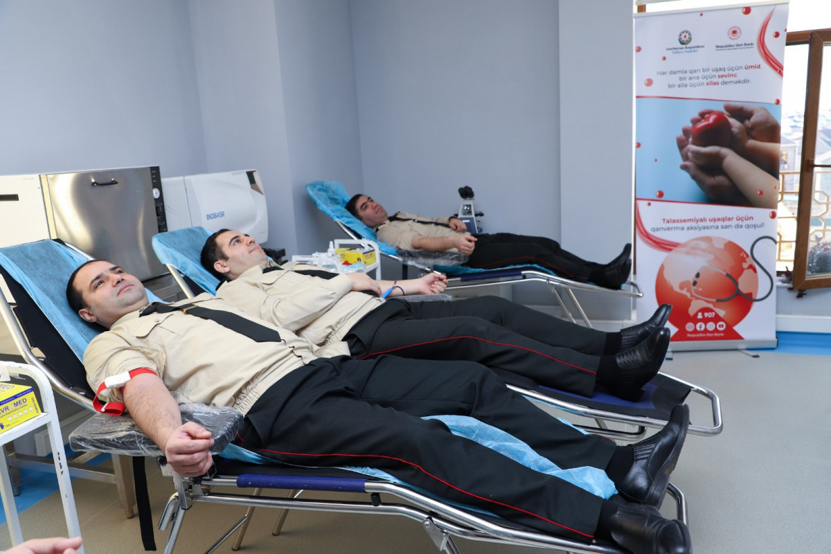 Səfərbərlik Xidmətində qanvermə aksiyası keçirilib