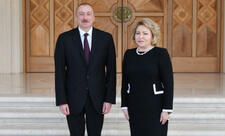 Valentina Matviyenko Azərbaycan liderini təbrik edib