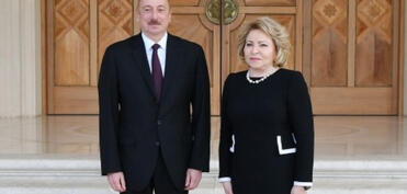 Valentina Matviyenko Azərbaycan liderini təbrik edib