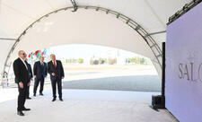 Prezident Ağdam Sənaye Parkında “Saloğlu Qarabağ” MMC-nin istehsal müəssisəsinin təməlini qoyub