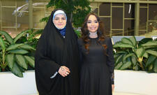 Leyla Əliyeva Məsud Pezeşkianın qızı ilə görüşüb