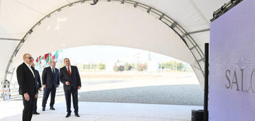 Prezident Ağdam Sənaye Parkında “Saloğlu Qarabağ” MMC-nin istehsal müəssisəsinin təməlini qoyub