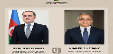 Ceyhun Bayramov UNESCO-nun Baş direktoru ilə telefon danışığı aparıb