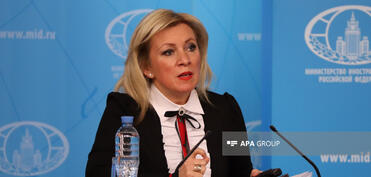 Zaxarova: Rusiya İrəvan–Bakı dialoqunda irəliləyiş görür