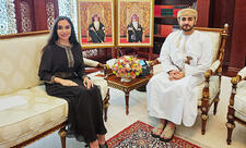 Leyla Əliyeva Maskatda Oman Sultanlığının Vəliəhdi ilə görüşüb