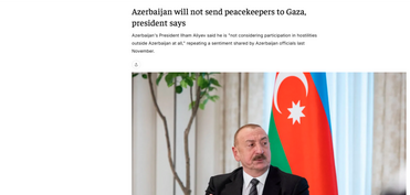 Prezident İlham Əliyevin yerli televiziya kanallarına müsahibəsi dünya mediasının diqqət mərkəzindədir