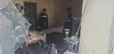Qazaxda evdə partlayış olub, xəsarət alan var - VİDEO - FOTO