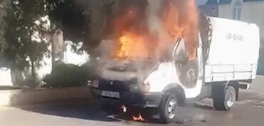 Tərtərdə "QAZel" yandı - Video