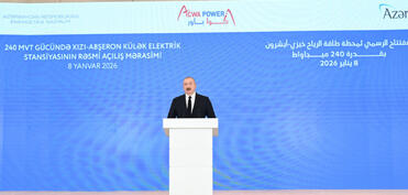Bakıda “Xızı-Abşeron” Külək Elektrik Stansiyasının rəsmi açılış mərasimi keçirilib, Prezident çıxış edib - YENİLƏNİB-1 - FOTO