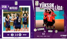 Qadın və kişi voleybolçular arasında Azərbaycan çempionatında növbəti matçlar keçirilib