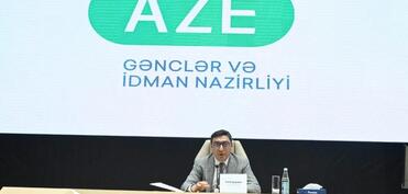 Fərid Qayıbov ötən ay ərzində beynəlxalq yarışlarda yüksək nəticələr əldə etmiş idmançılarla görüşüb