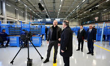 Prezident Tərtər elektromexanika zavodunun yenidənqurmadan sonra açılışında iştirak edib - YENİLƏNİB