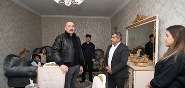 Prezident Ağdərənin Aşağı Oratağ kəndində görülmüş işlərlə tanış olub - YENİLƏNİB