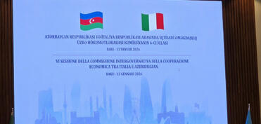 Bakıda Azərbaycan–İtaliya Hökumətlərarası Komissiyanın VI iclası keçirilir