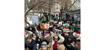 Ermənistanda İran əleyhinə aksiya keçiririlir - FOTO