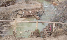 Cəlilabadda sel körpünü qəzalı vəziyyətə salıb