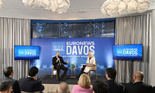 Prezident İlham Əliyev Davosda “Euronews”a müsahibə verib - FOTO - YENİLƏNİB