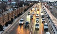 Aeroport yolu buz bağlayıb, nəqliyyatın hərəkəti çətinləşib