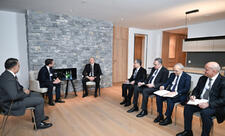 Prezident İlham Əliyev Davosda “Brookfield Asset Management” şirkətinin prezidenti ilə görüşüb