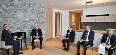 Prezident Davosda “Dell Technologies” şirkətinin Avropa, Yaxın Şərq və Afrika üzrə prezidenti ilə görüşüb