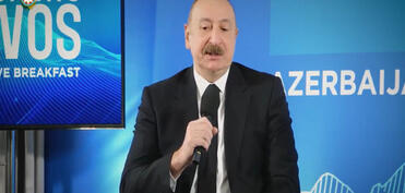 Prezident İlham Əliyevin sosial şəbəkə hesablarında Davosda keçirilən Dünya İqtisadi Forumunda iştirakının görüntüləri paylaşılıb - VİDEO