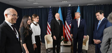 Mehriban Əliyeva Prezident İlham Əliyevin Donald Trampla görüşünə dair paylaşım edib