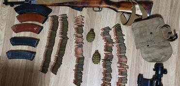 Şabranda silah-sursat aşkarlanıb