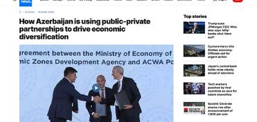 "Euronews" Azərbaycanda dövlət-özəl tərəfdaşlığının inkişafı ilə bağlı video yayımlayıb