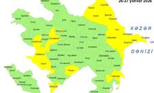 Küləkli hava şəraiti ilə bağlı sarı xəbərdarlıq verildi