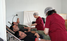 Hərbi qulluqçular qanvermə aksiyasında iştirak edib