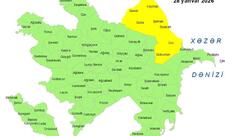 Küləkli hava şəraiti ilə bağlı sarı xəbərdarlıq verildi